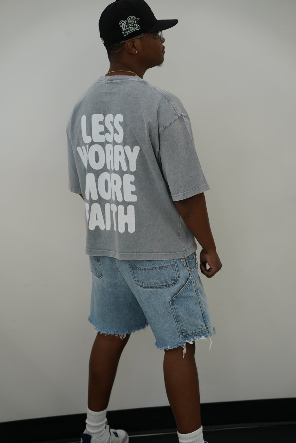 Mineral Wash Boxy Cotton T-Shirt
