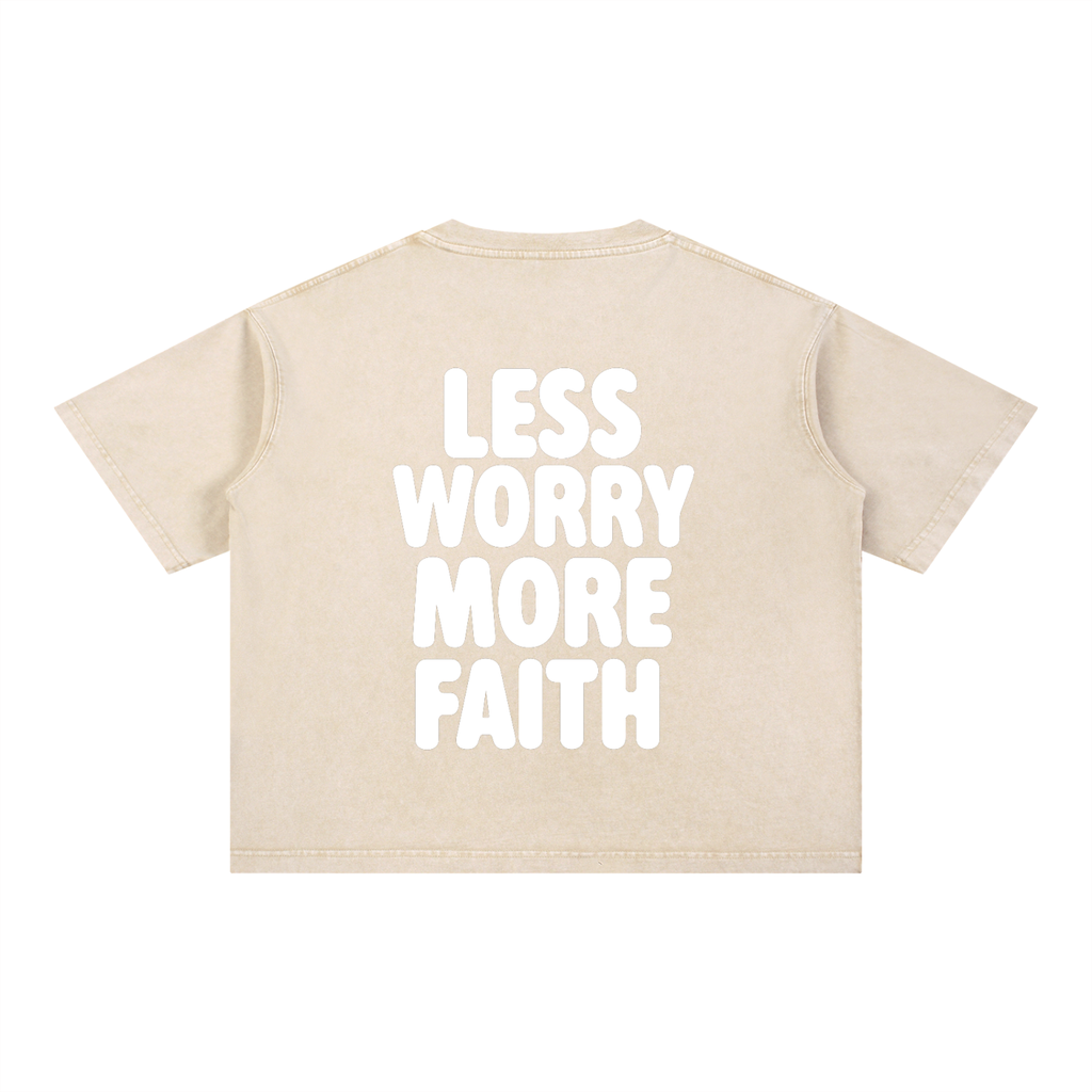 Mineral Wash Boxy Cotton T-Shirt